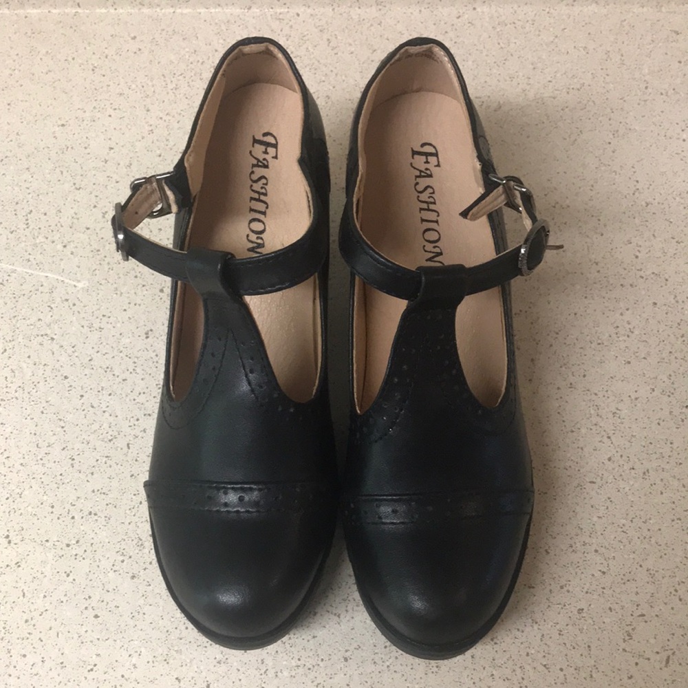 Mary Jane Chunky Clog Heels size 7